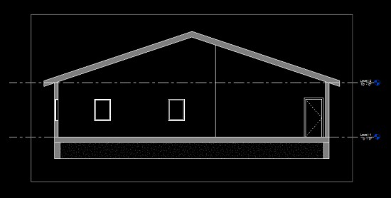 Building Section With Wall Cut Pattern override